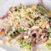 Салат с томленым языком и курицей